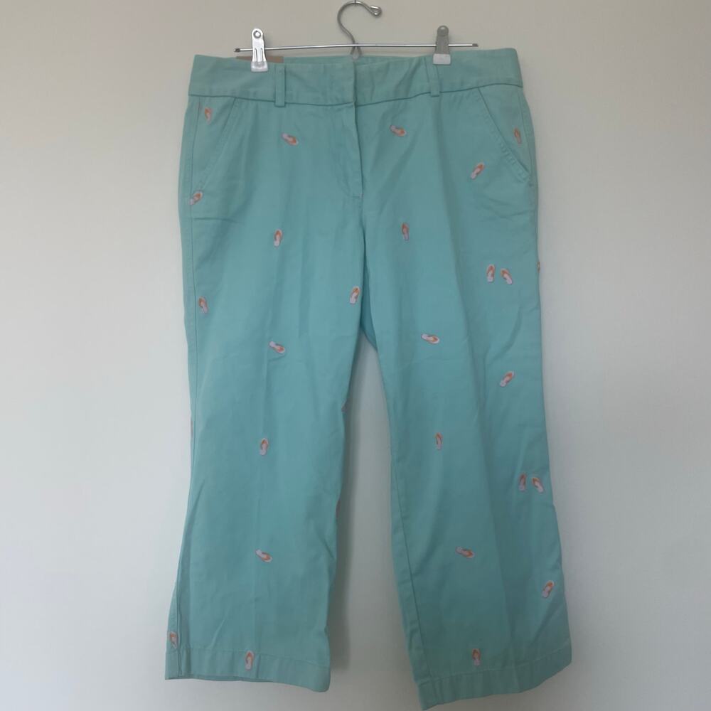 NWT J.Crew favorite fit embroidered broken-in chinos sz. 12